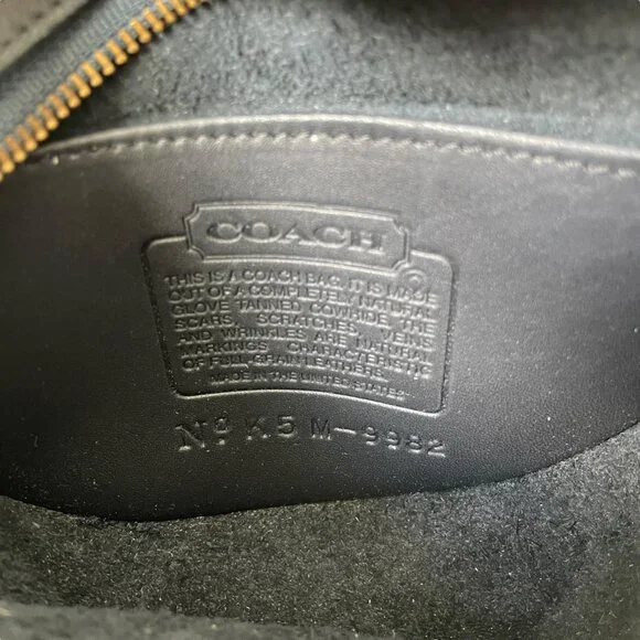 Coach Vintage Blue Leather Canteen Crossbody Bag USA 9982 Glove Tanned Classic - Picture 6 of 8